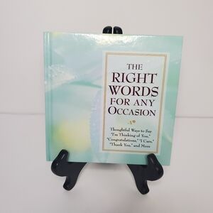 New Hardcover Book “The Right Words For Any Occasion”